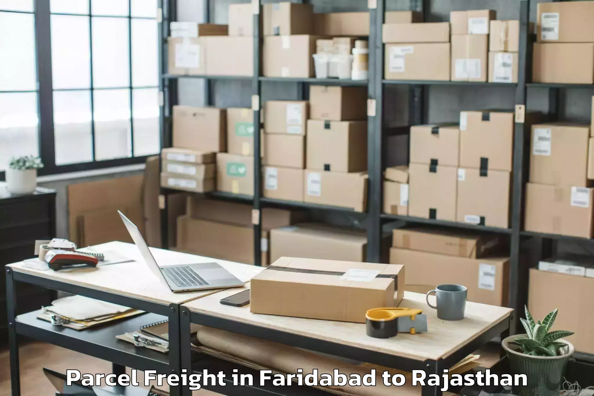 Book Faridabad to Chauth Ka Barwara Parcel Freight Online